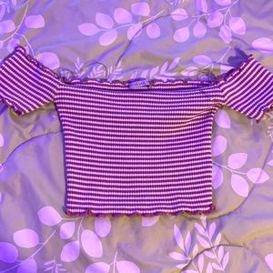 striped crop top